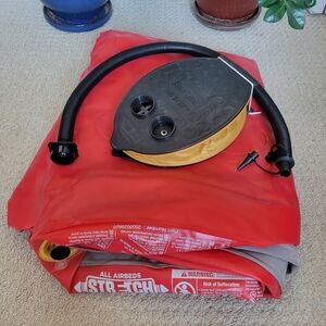 Double Air Mattress with Foot Pump